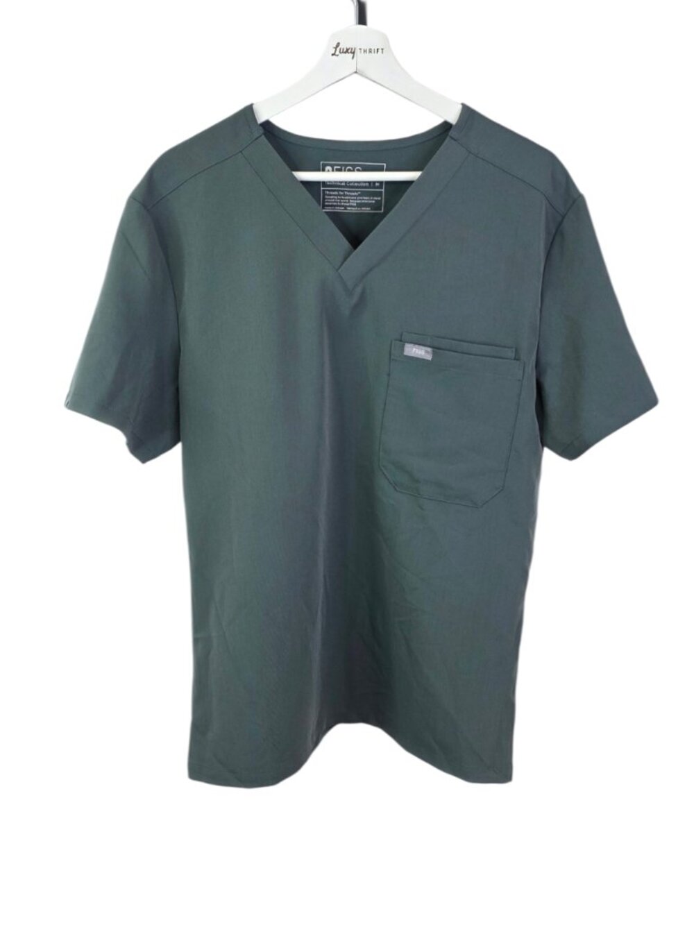 FIGS Men's Leon Three Pocket Scrub Top, V-Neck, Uniform, Medical, Scrubs Sz M